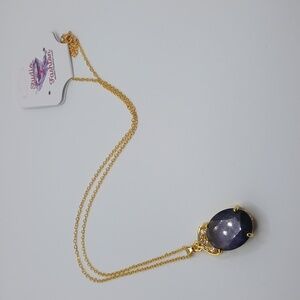 Royal Purple Pendant Necklace